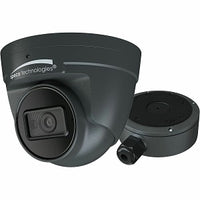 Speco O8FT1 Flexible Intensifier 4K 8MP IR Turret IP Camera with Advanced Analytics and Junction Box, 2.8mm Fixed Lens, Dark Gray