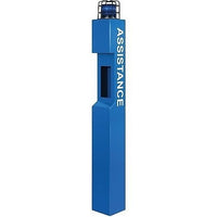 Aiphone TW-SA Tall Tower with Assistance Lettering for IX Series Emergency Stations, Blue Aluminum