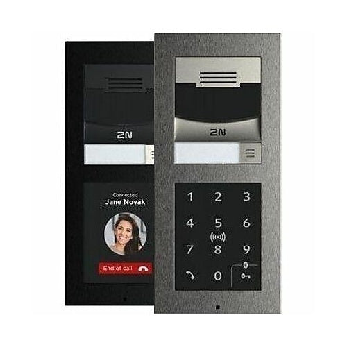 2N 02908-001 IP Verso 2.0 Main Unit with Camera and 1-Button, Black