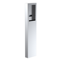 PEDESTAL 124CAB-BUT-01-304 54" Stainless Pedestal - ButterflyMX 8" Recessed Video Intercom