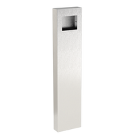 PEDESTAL 124CAB-DOOR-01-304 54" Stainless Pedestal - DoorBird D1101KH Flush