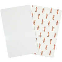 HID 1324GBN22 Direct Image PVC 20 Mil Glossy Adhesive Back Label, ISOProx II and ProxCard II Size, No Slot Punch, Brown