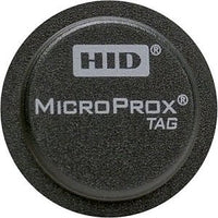 HID 1391LGSMN MicroProx 1391 Proximity 125 kHz Adhesive Tag, Programmed, Matching Numbers, No Logo, Gray