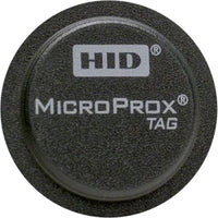 HID 1391LGSNN MicroProx 1391 Proximity 125 kHz Adhesive Tag, Programmed, No Numbers, No Logo, Gray