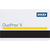 HID 1536NGGNN DuoProx II 1536 Printable Composite Proximity Card, Non-Programmed, Glossy Front and Back, Slot Dots Back,