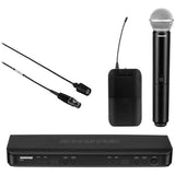 Shure BLX1288/CVL Dual-Channel Wireless Combo Lavalier & Handheld Microphone System (H9: 512 to 542 MHz)