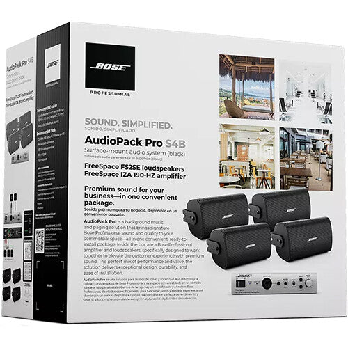 Bose Professional 888478-1110 AudioPack Pro S4 Surface-Mount Audio System (Black)