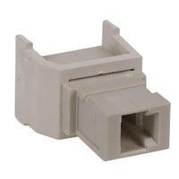 Hubbell SFMTRJG Snap-Fit Fiber Adapter, MT-RJ, Gray