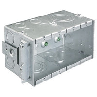 Hubbell HBL988 6-Gang Wall Data Box, 4" Depth, 2" KOs