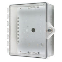 STI 7520-HTR Heated NEMA 4X Protective Cabinet with Backplate and Key Lock, Clear