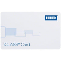 HID 2000PGGMV iCLASS 200x 2K/2 Printable Smart Card, Programmed, Glossy Front and Back, Matching Numbers, Vertical Slot