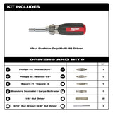 MILWAUKEE 48-22-2881 13-in-1 Cushion Grip Screwdriver with Schrader Bit