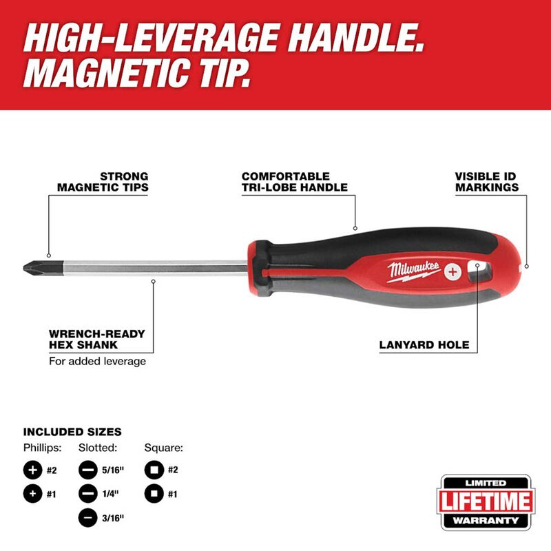 MILWAUKEE 48-22-2710 10 Piece Screwdriver Kit