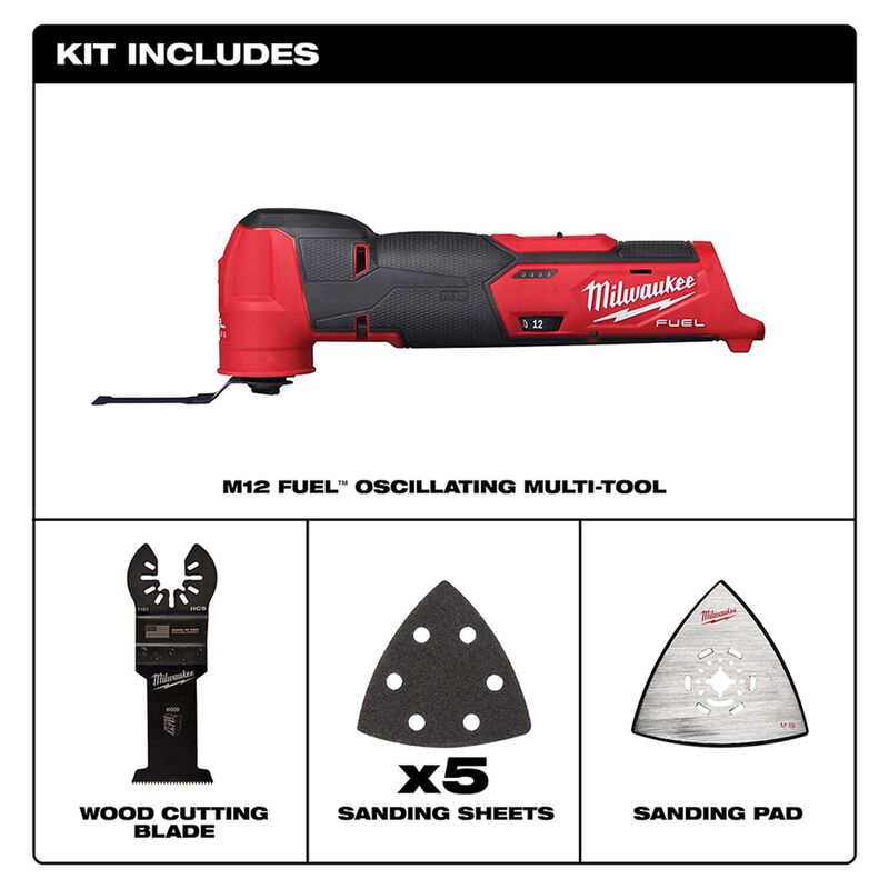 MILWAUKEE 2526-20 M12 FUEL™ Oscillating Multi-Tool