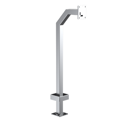 PEDESTAL 22PE1-2NIP-04-304 42" Stainless Gooseneck Pedestal - 2NIP Solo