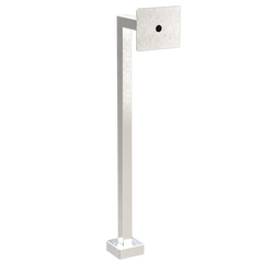 PEDESTAL 22PE1-DOOR-01-304 45" Stainless Gooseneck Pedestal - DoorBird D1101KH