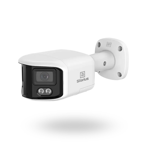 Silarius Pro Series SIL-PB8MP28AU 8MP Smart Dual Illumination Panoramic ONVIF Bullet Network Camera with 2-Way Audio (NDAA Compliant)