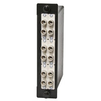 Hubbell OCST62 12-Adapter Fiber LGX Cassette, OM1, ST Duplex to MTP, Beige