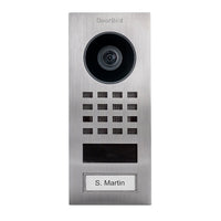 DoorBird D1101V Surface-Mount IP Video Intercom, Light Green (RAL6027)