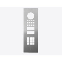 DoorBird D1101KV Flush-Mount Front Panel, Brush Gold (BRSHGOLD)