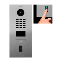 DoorBird 429654819 D2101FV Fingerprint 50 IP Video Intercom Station, Flush Mount, Brushed Bronze