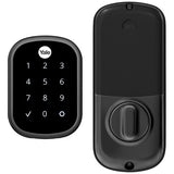 Yale Locks YRD156-ZW2-BSP Yale YRD156-ZW2-BSP Pro SL Key Free Touchscreen Deadbolt with Z-Wave Plus, Black Suede