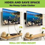 HIDEit Uni-S | Adjustable Small Electronics, Cable Box Mount + Small Computer Mount