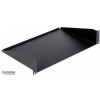 12" Economy Rack Shelf, 2U, Black
