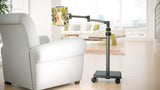 LEVO G2 Deluxe Tablet Floor Stand – Adjustable Height 30"–56", 5-Axis Arm, Universal Fit for iPad, Kindle, Samsung & More – Hands-Free Use in Bed, Sofa, Office – Gunmetal Grey