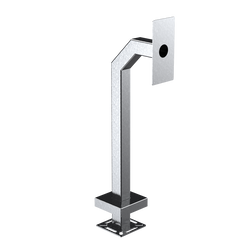 PEDESTAL PRO 33PE1-ZENI-01-304 42" Heavy Duty Stainless Gooseneck Pedestal