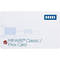 HID 3500RGGMNN MIFARE Classic and Prox 1K Card with SIO Encoding, Programmed 13.56 MHz and 125 kHz, Glossy Front and Bac