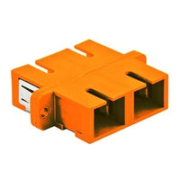 Hubbell FASCDSS6OR SC Duplex Fiber Optic Cable Connector, 6-Pack, Orange