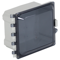 STI EP060605-T EnviroArmour Waterproof Polycarbonate NEMA Enclosure, 6H 6W 5D, Tinted