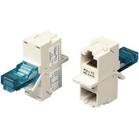 Hubbell BR851D iStation Splitting Y Adapter for RJ45 Jack Converts T568B to Two 10/100BASE-T Jacks Ivory