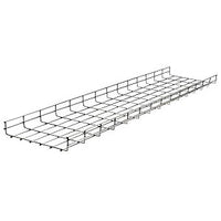 Hubbell HBT0412 WireBasket Overhead Tray, Round, 4" x 12" x 118", Pre-Galvanized