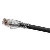 Hubbell HC6ABK70 CAT6A Slim Patch Cord, Ascent, 70', Black