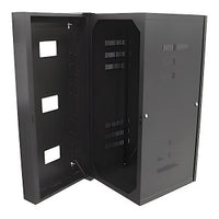 Hubbell HSQ3626L Rack Cabinet and Frame, CAB QUADCAB 36"X 26" Locks GKT Rail, Black