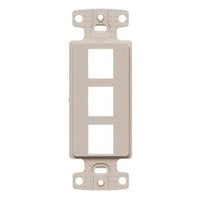 Hubbell NS613LA Plate Decorator Keystone Frame