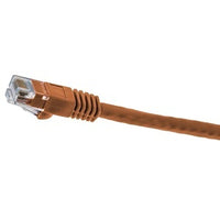 Hubbell NSC6OR10 netSELECT 24/8 CAT6 Patch Cord, Slim, Snagless, PVC-CM, 10' Orange