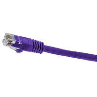 Hubbell NSC6P10 netSELECT 24/8 CAT6 Patch Cord, Slim, Snagless, PVC-CM, 10' Purple