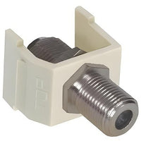 Hubbell SFFWX Snap-Fit F-Coax Connector, White