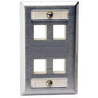 Hubbell SSFL14 Stainless Wallplate, SG