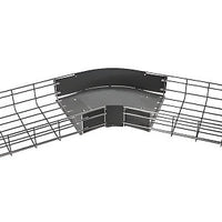 Hubbell HBT450218SW Wire Basket, Preform Radius 45, 2"H x 18"W, Pre-Galvanized