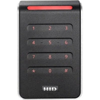 HID 40KNKS-02-0002BL Signo 40K Pigtail Keypad Reader with Smart Profile, Wiegand, 4-Bit Message, Red LED, Flashing Green