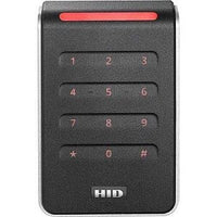 HID 40KTKS-T3-000000 Signo 40K Wall Mount Keypad Reader, Terminal Srip Connection, Custom Profile, Black with Silver Tri