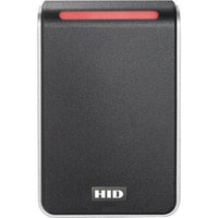 HID 40NKS-T2-000000 Signo 40 Wall Mount Reader, 13.56mHz Profile, OSDP/Wiegand, Pigtail, Mobile Ready, Black with Silver
