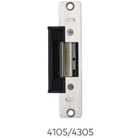 RCI 4105 4 Series Centerline Electric Strike, Fail-Secure, 12VAC/VDC, 1-1/8"W x 5-7/8"H (29mm x 150mm), Radius Corner, B