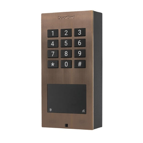 Doorbird DB-A1121-FM-V2A-BR A1121 Flush-Mount IP Access Control Device, Bronze