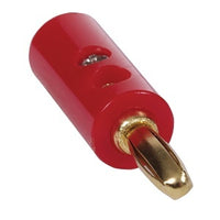 Hubbell SPPR10 Banana Plug Connectors, 10-Pack, Red