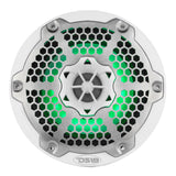 6.5” Marine 2-Way Hybrid Speaker with RGB LED, Compression Driver and Neodymium Magnet | 250W RMS 4-Ohm